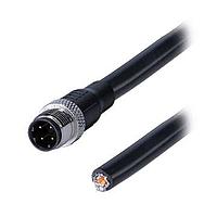 Same Sky (formerly CUI Devices) CDM1271-04D-01MST-1M-67 Sensor Cables / Actuator Cables Straight,Shielded,D-Code 4PIN ,Screw Copper alloy,PUR  1.0M