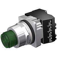 SIEMENS 52PT6K3A Push-to-Test PTT PL/ILL PB,MOM,XFMR,600V,GRN,1NO-1NC