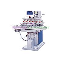 Hoystar GW-M6C Six Color Pad Printer With Conveyor Worktable (1500PCS/Hr)