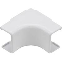 HellermannTyton TSR2W-33 Wire Ducting & Raceways Internal Corner Cover, 1-1/4", 1" Bend Radius, PVC, White, 1/bag