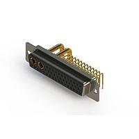 EDAC 630-43W2250-3N1 Mixed Contact D-Sub Connectors Right-angle Power Combo D-Sub Connector