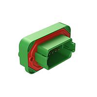 Amphenol SINE Systems AT15-12PC-BM02 Connectors Str Flng Mnt PCB Rcp 12POS Grn Gld Cont C