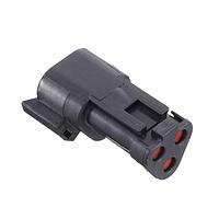 DEUTSCH - TE Connectivity DT04-3P-EP10 3-Way 3P DT RCP ASM W/ 120 TRMNTING RST, BLK