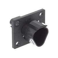 DEUTSCH - TE Connectivity DT04-3P-CL06 3-Way REC, 3P, BLK, E, FLANGE