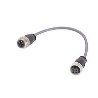 HARTING 21349697495015 Ethernet Cables / Networking Cables 7/8" 4PIN M/F STRT DBL END 1.5M PVC