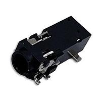 Switchcraft 35RASMT7CHNTRX Phone Connectors 3.5MM SMT Jack, Narrow Body, TRRS, Ring Switch, On Tape & Reel