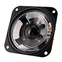 Same Sky (formerly CUI Devices) CSS-878731-58 Electromagnetic ""Speaker, 87 x 87mm Square, 31mm deep, Mylar, Ferrite, 5W, 8?, 550Hz, solder eylets"