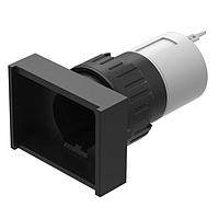 EAO 31-041.006 Panel Mount Indicators / Switch Indicators Actuator, 16 mm, 24 mm x 18 mm, rectangular, Black, Plastic, Universal terminal, 2 x 0.5 mm
