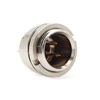 Io Audio Technologies IO-TXLR3-M-PV XLR Connectors 3-Pin Tiny XLR Chassis Connector w/Slotted Round Nut, Vertical PCB Mount, Male