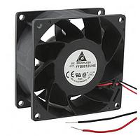 Delta Electronics, Inc. FFB0812UHE Tubeaxial DC Tubeaxial Fan, 80x38mm, 12VDC, Ball Bearing, Lead Wires