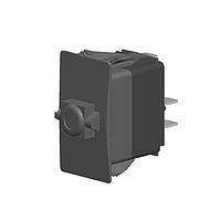 Carling Technologies V2D1B60B-00000-000 Rocker Switches 1-pole, (ON) - None - OFF, 20A 12VDC not HP rated, Illuminated, Sealed V-Series Switch Only, .250 Tab (Q.C.), 8 Terminal base and No Actuator