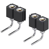Mill-Max 399-43-164-10-003000 Socket 64 POS R/ANGLE .100"