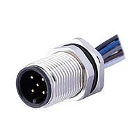 Same Sky (formerly CUI Devices) CDM1219-04A-MW-F12-050-67 Straight M12 Male Panel mount,Solder Type,Front FastenedM16*1.5,ACode 5PIN,Screw Copper alloy,050M