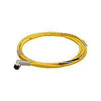 Eaton CSDR4A4RY2202 Sensor Cables / Actuator Cables CORDSET,RT ANG,DC 4P 4W,22GA,PUR,YEL,2M