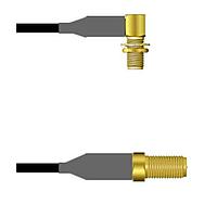 Amphenol Custom Cable Q-2R0720008096i RF Cable Assemblies SMA-RJB/SMA-SJ RG58 96I