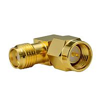 Antenova ADSS048 RF Adapters - In Series SMA Plug to SMA Jack, Right Angle