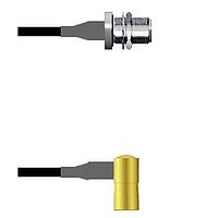 Amphenol Custom Cable Q-1T03S0003108i RF Cable Assemblies N-SJB/SMB-RP G174 108I