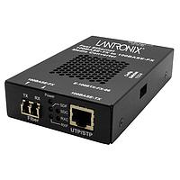 Lantronix E-100BTX-FX-06(LC)-UK Media Converters 100Base-TX RJ-45 to 100Base-FX, MM LC w/ -UK Power Supply