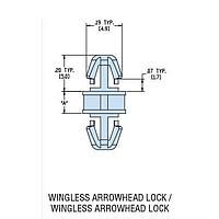 Heyco 10528F Metric Spacing HDLSP1-12M V-0 NATURAL