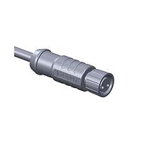 Amphenol LTW M8-02BFFM-SL7C03 Sensor Cables / Actuator Cables SPE, M Series M8 Interface, A Code, Metal, 3A, 02 pins, Female Connector, Female Contact, Straight, Screw Thread, Overmolded, Length 3000mm, IP67 Mated
