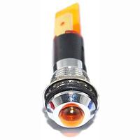 Mallory Sonalert FL1M-12SJ-1-Y12V Indicators LED YEL 12MM NUT 12VAC/DC