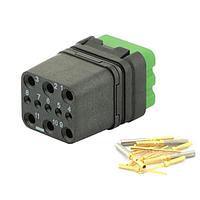 Eaton Souriau-Sunbank 8MQ2M9901SN Modular Connectors - Push Pull MQuick module, unsealed, with female crimp contacts