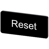 SIEMENS 3SU19000AC160DU0 Labeling Plate, Reset INSCR. LABEL, BLACK 12.5 X 27MM, RESET