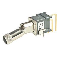 NKK Switches B12LV Process Sealed Subminiature Antistatic Toggles ON-ONLOCKINGLEVER VERTICAL PC .4VA