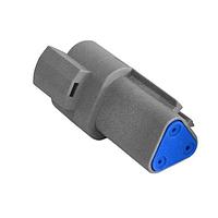 Bulgin PX0111P03GY Connectors 3Pin Fem Hsg Gry Rec Conn