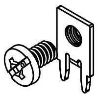 Keystone Electronics 8183-6 Screw Terminals SCREW TERMINAL W/ GREEN SCREW