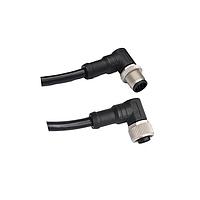 Amphenol LTW M12D04MR-12DFR-SD003 Sensor Cables / Actuator Cables M Series Sensor Connector, M12, D Code, Metal, 4A, 04 pins, Male Connector, Male Contact, Right Angle-to-Right Angle, Screw Thread, Overmolded Double Ended, Length 3000mm, IP68