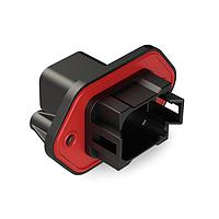 Amphenol SINE Systems AT04-08PB-PM12 Connectors 8 Pin Rcpt Pnl Mnt B Self-Thread Blk Sea