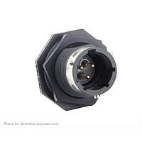 Eaton Souriau-Sunbank UTGX712E3P Receptacles Jam nut receptacle, without backshell, with 3 male solder contacts, IP68/69K in unmated conditions