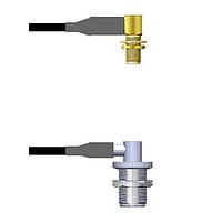 Amphenol Custom Cable Q-2R01S0008084i RF Cable Assemblies SMA-RJB/N-RJB RG58 84I