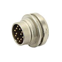 Amphenol Tuchel C091 31W014 100 2 Connectors FRONT MT MALE RCPT 14CONTACT SILVER