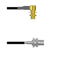 Amphenol Custom Cable Q-2P0040003084i RF Cable Assemblies SMA-RJB/BNC-SJB G174 84I