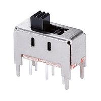 Same Sky (formerly CUI Devices) SLW-141165-3A-N-D Slide Switch 14.2 x 11.4 x 6.7 mm, 3 mm Raised Slide Actuator, Through Hole