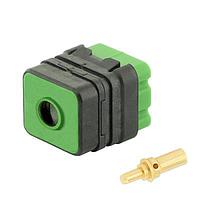 Eaton Souriau-Sunbank 8MQ2M0108PNE Modular Connectors - Push Pull MQuick module, sealed, with male crimp contacts