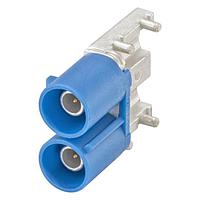 Rosenberger 59S2DA-40MT5-C PCB Connectors R/A Plug PCB w/Housing Blue
