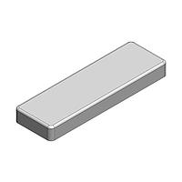 Masach Tech MS643-10S-NS EMI/RFI Shield, One-Piece 64.3 x 20.3 x 6.7mm One-piece Drawn-Seamless RF Shield/EMI Shield (Nickel-Silver)