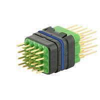 Eaton Souriau-Sunbank 8MQ2M2022RNES046 Modular Connectors - Push Pull MQuick module, sealed, with male straight PCB contacts, delivered with cap