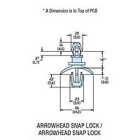Heyco 10135F PCB Support HLSP7-06 V-0 NATURAL
