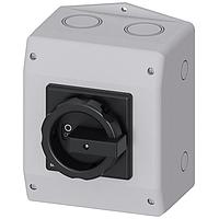 SIEMENS 3LD21653VB51 Rotary DISC SW 25A ENCL ROT HDL BLK 6P