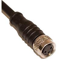 Mueller C83C01M015 Sensor Cables / Actuator Cables M8 Cordset, 3-Position Female Straight to Open End, 24 AWG, 15M