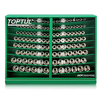 TOPTUL GAAY0005 Socket Display Set (130 pcs; Mirror)