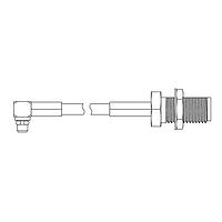 Molex 73419-4660 RF Cable Assemblies CBL ASSY, MMCX RA PLUG/SMA JACK BH,RG316