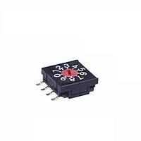 NKK Switches FR02FR10P-R Rotary Switches SMT 10MM DECIMAL 10P REAL CODED