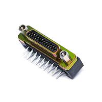 Glenair MWDM1L-25PCBRP-.150 Micro-D D-Sub Connectors 25P R/A PCB Micro-D Pin .150" Cadmium