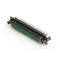 EDAC 628-M37-221-GT4 D-Sub Connectors - Standard Density Vertical Machined D-Sub Connector