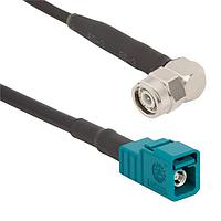 Amphenol RF 095-820-196M15L RF Cable Assemblies FAKRA Straight Jack to TNC Right Angle Plug LMR-195 50 Ohm 15 Meter Z Key Code (590.55 Inches)